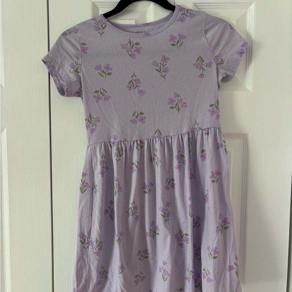 Carter's Lavender Floral Kids Dress